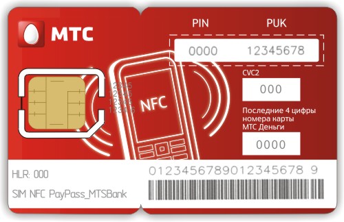 Сим-карта с поддержкой NFC